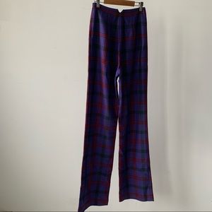 Priscavera wool plaid pants